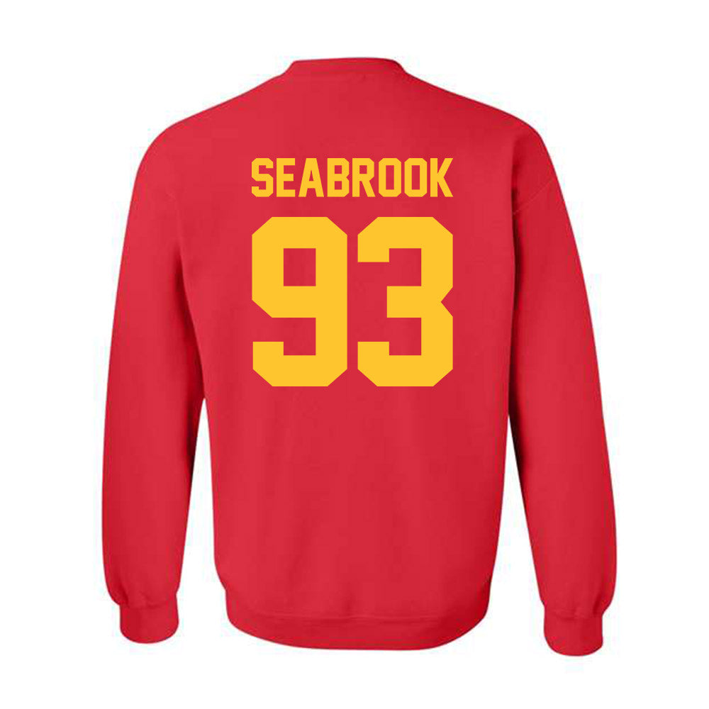 Ferris State - NCAA Football : Erick Seabrook - Classic Shersey Crewneck Sweatshirt-1