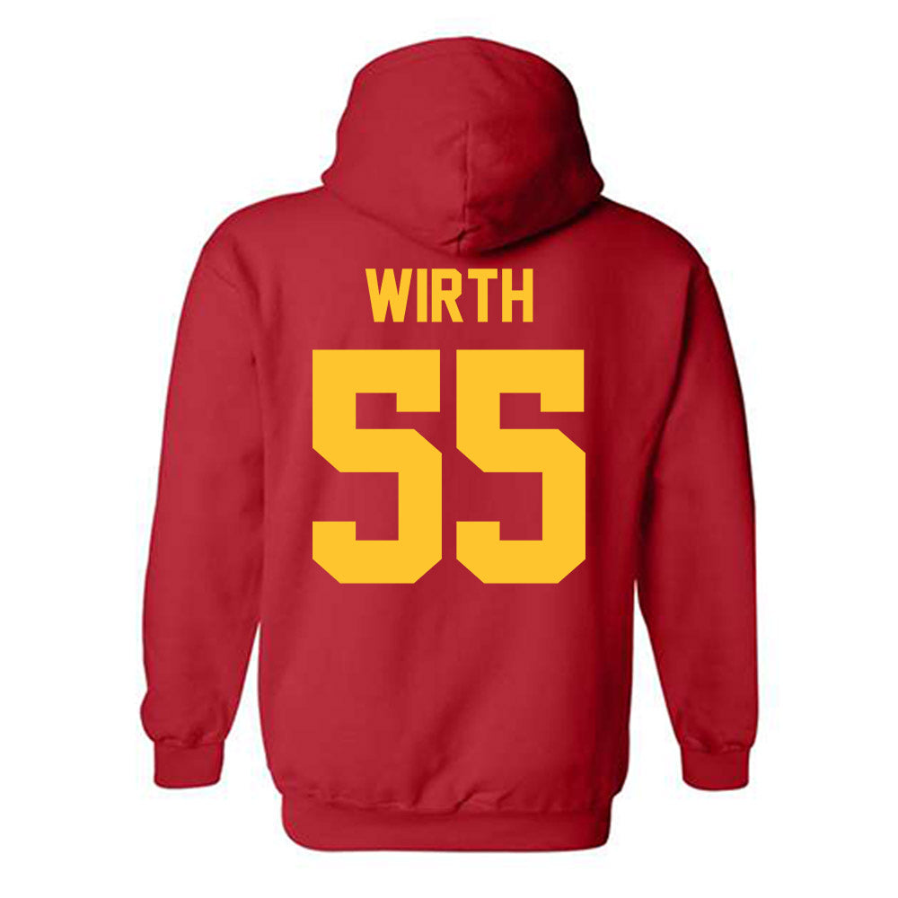 Ferris State - NCAA Women's Basketball : Alyssa Wirth - Classic Shersey Hooded Sweatshirt-1