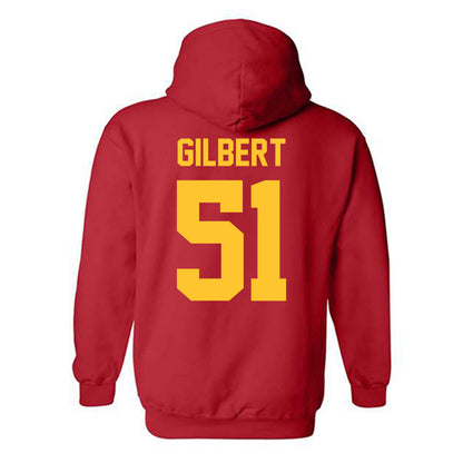 Ferris State - NCAA Football : DJ Gilbert - Classic Shersey Hooded Sweatshirt-1