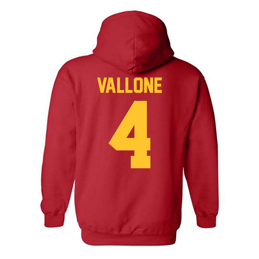 Ferris State - NCAA Women's Soccer : Bella Vallone - Classic Shersey Hooded Sweatshirt-1