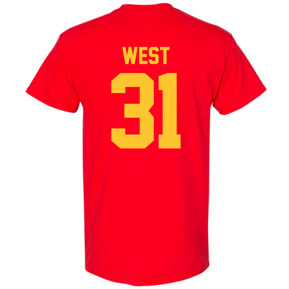 Ferris State - NCAA Men's Ice Hockey : Noah West - Classic Shersey T-Shirt-1