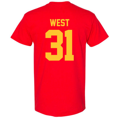 Ferris State - NCAA Men's Ice Hockey : Noah West - Classic Shersey T-Shirt-1