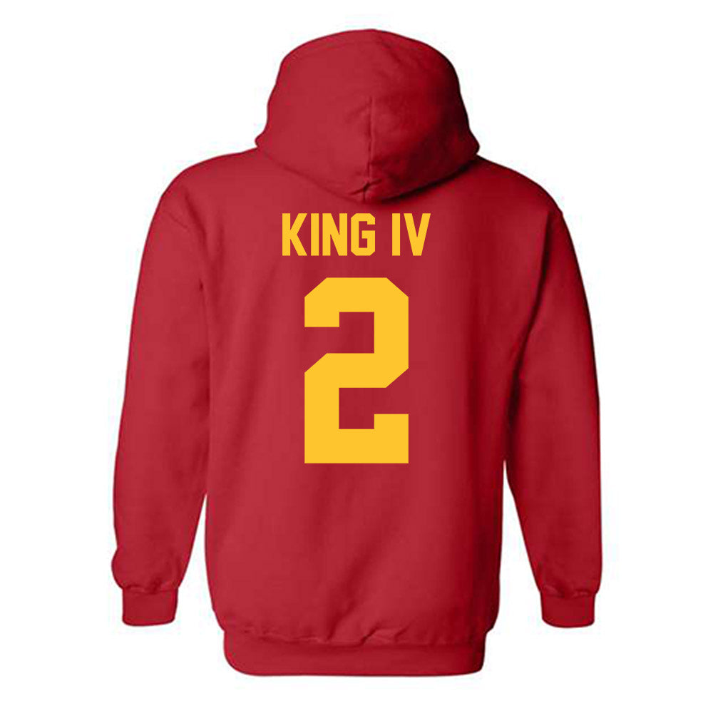 Ferris State - NCAA Football : Damion King IV - Classic Shersey Hooded Sweatshirt-1