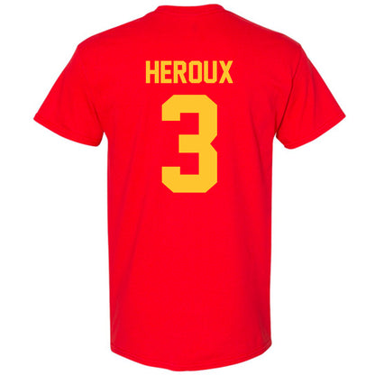 Ferris State - NCAA Men's Ice Hockey : Logan Heroux - Classic Shersey T-Shirt-1