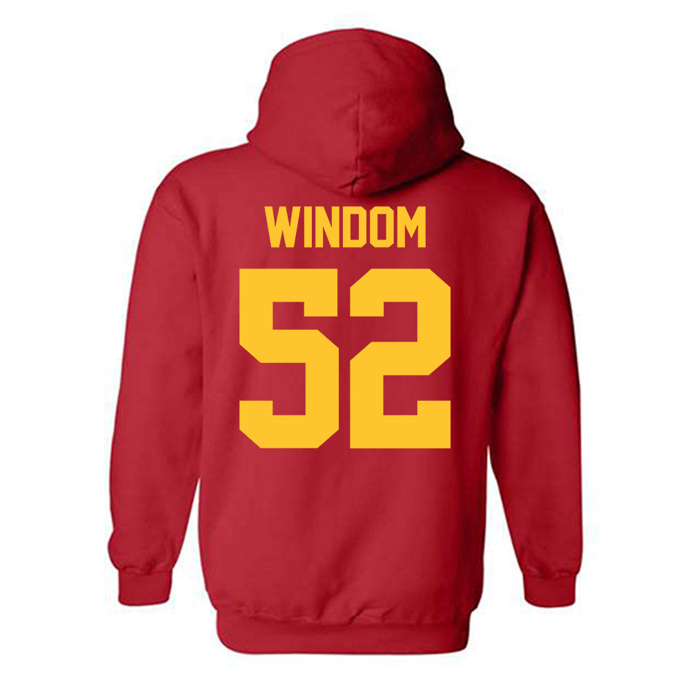 Ferris State - NCAA Football : Jarvis Windom - Classic Shersey Hooded Sweatshirt-1