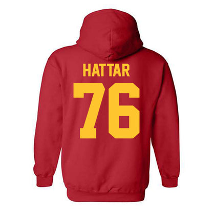 Ferris State - NCAA Football : Lawrence Hattar - Classic Shersey Hooded Sweatshirt-1