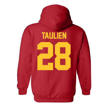 Ferris State - NCAA Men's Ice Hockey : Trevor Taulien - Classic Shersey Hooded Sweatshirt-1