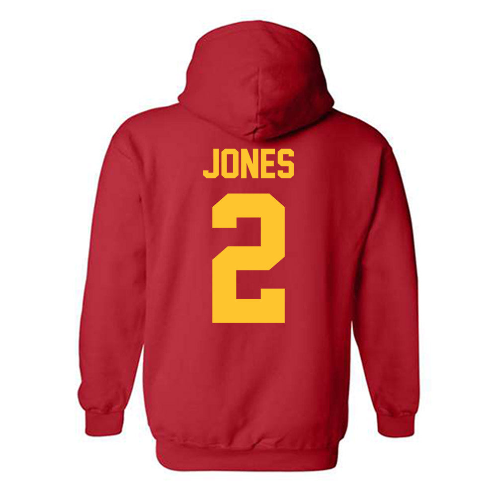 Ferris State - NCAA Football : Daviere Jones - Classic Shersey Hooded Sweatshirt-1