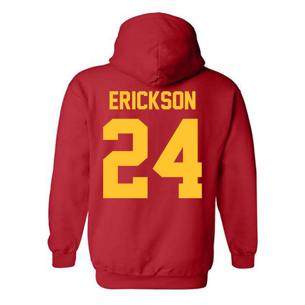 Ferris State - NCAA Women's Basketball : Claire Erickson - Classic Shersey Hooded Sweatshirt-1
