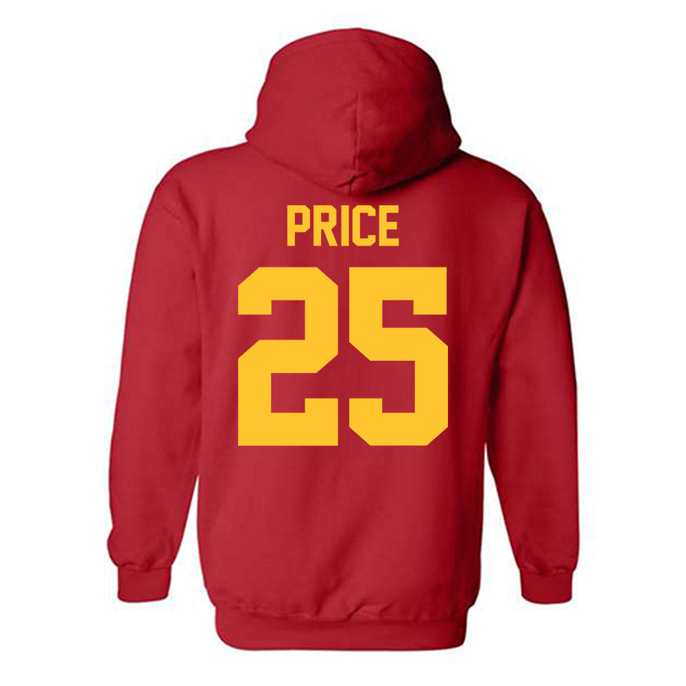 Ferris State - NCAA Football : Jakob Price - Classic Shersey Hooded Sweatshirt-1
