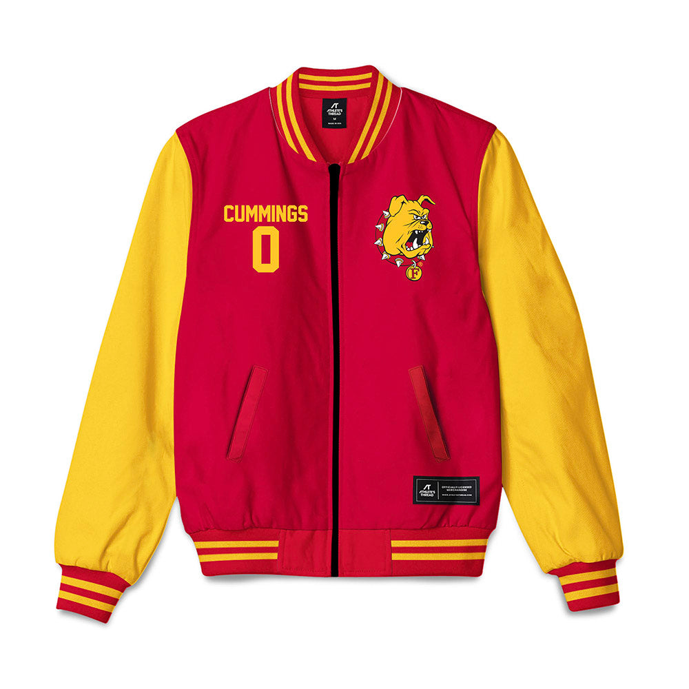 Ferris State - NCAA Football : Sam Cummings - Bomber Jacket-0