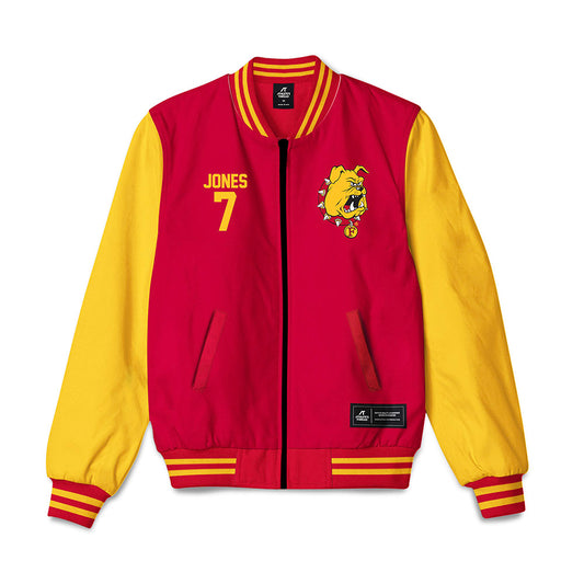 Ferris State - NCAA Football : Marcel Jones - Bomber Jacket-0