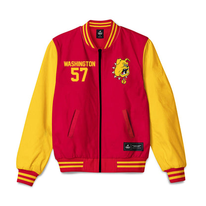 Ferris State - NCAA Football : Jaylen Washington - Bomber Jacket-0