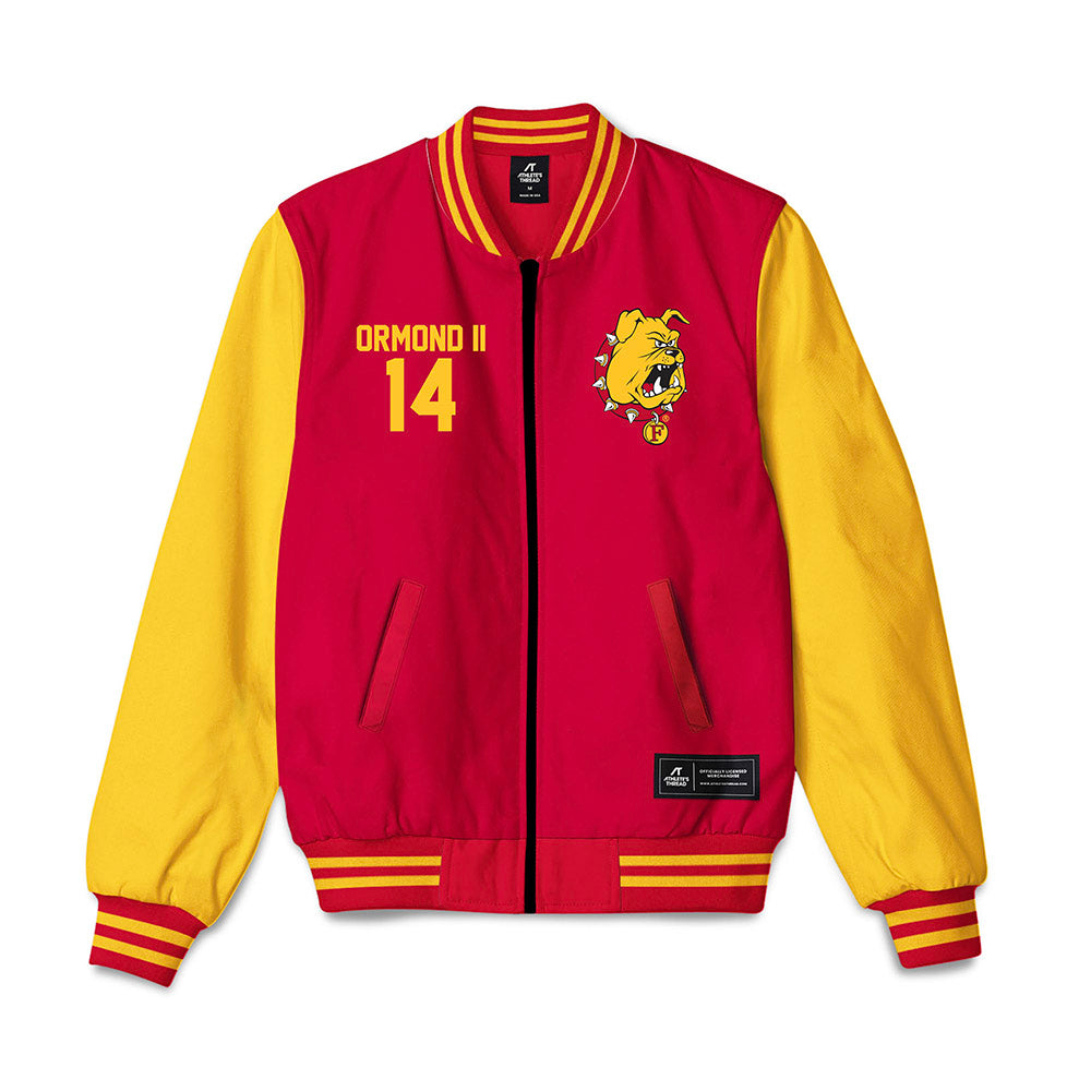 Ferris State - NCAA Football : Timothy Ormond II - Bomber Jacket-0