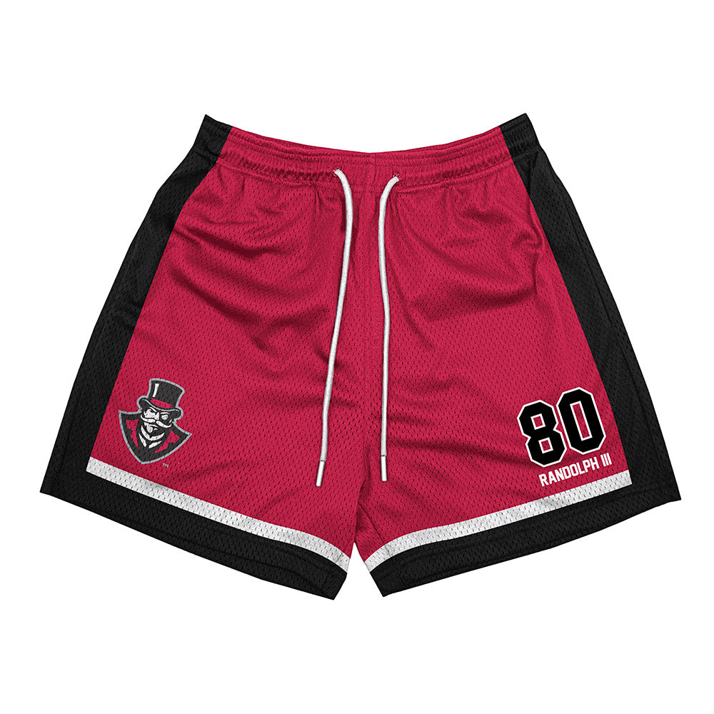 APSU - NCAA Football : Julien Randolph III - Red Shorts-0