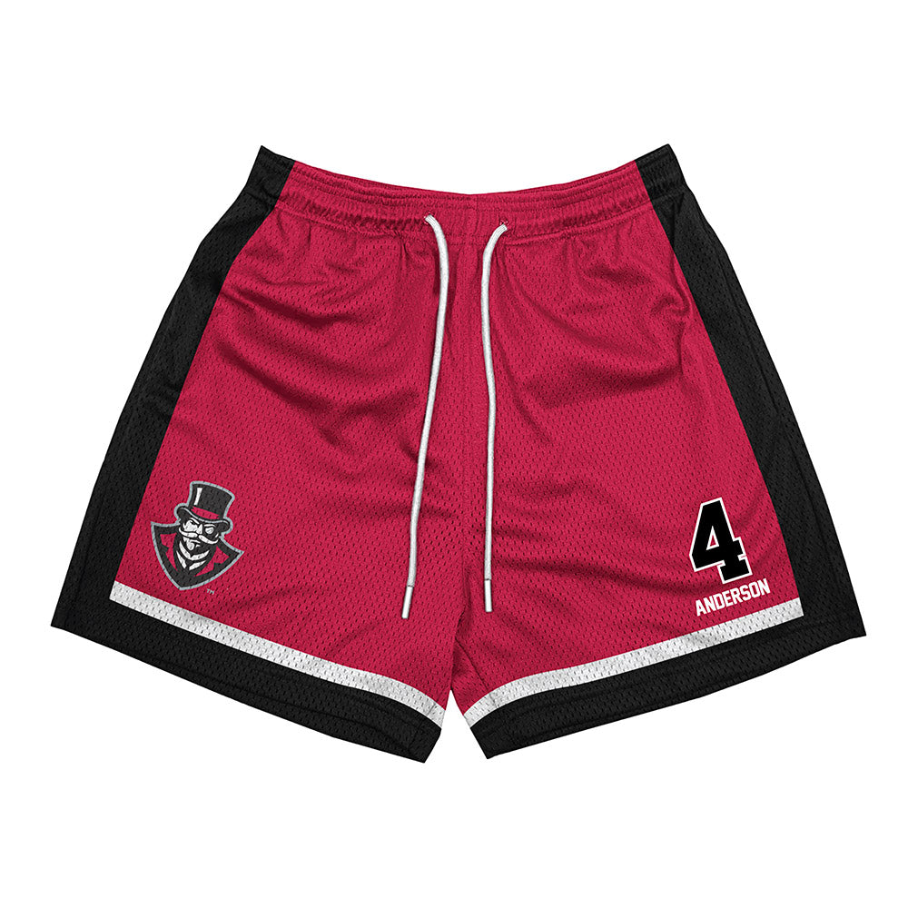 APSU - NCAA Women's Volleyball : Reagan Anderson - Red Shorts-0