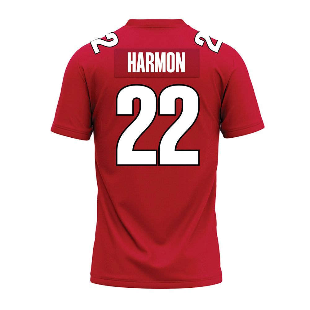 APSU - NCAA Football : Braylon Harmon - Red Premium Football Jersey-1