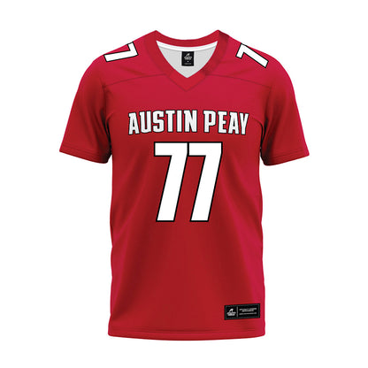 APSU - NCAA Football : Zakery Bowden - Red Premium Football Jersey-0