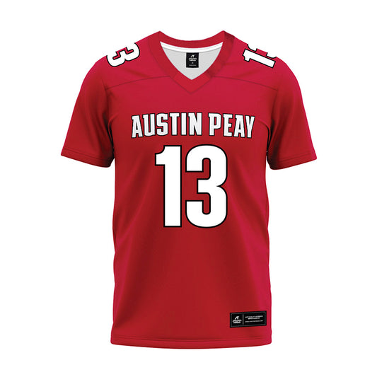 APSU - NCAA Football : Kendal Howard - Red Premium Football Jersey-0