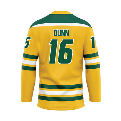 Fitchburg State - NCAA Men's Ice Hockey : Hunter Dunn - Gold Hockey Jersey-1