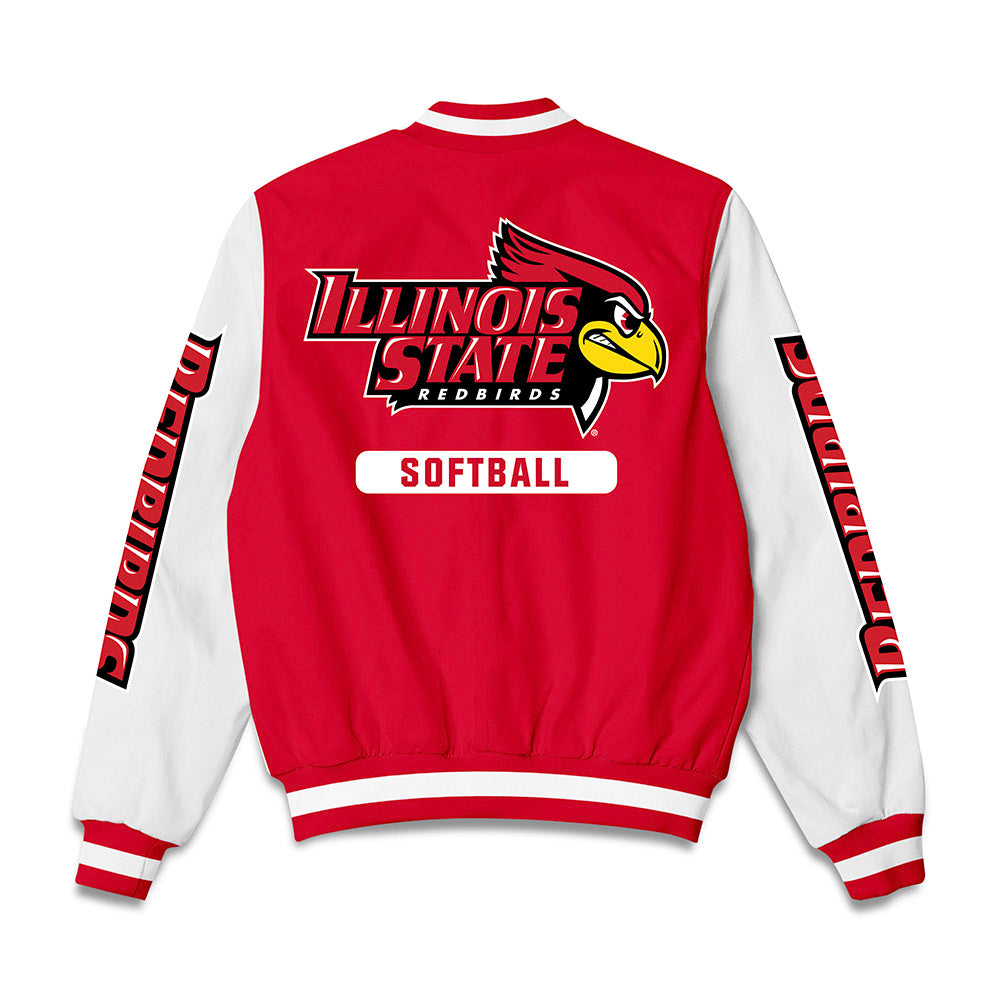 Illinois State - NCAA Softball : Ella Boyer - Bomber Jacket-1