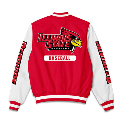 Illinois State - NCAA Baseball : Nolan Girard - Bomber Jacket-1