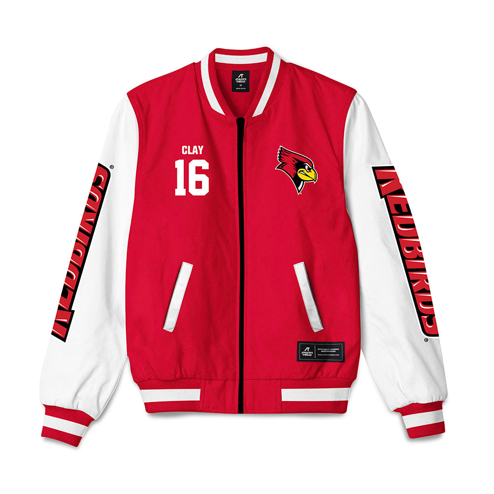 Illinois State - NCAA Football : Rico Clay - Bomber Jacket-0