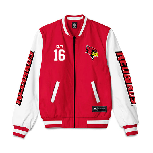 Illinois State - NCAA Football : Rico Clay - Bomber Jacket-0