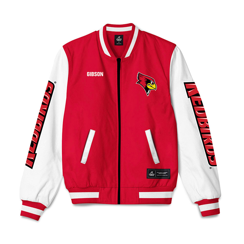 Illinois State - NCAA Women's Track & Field : Hannah Gibson - Bomber Jacket-0
