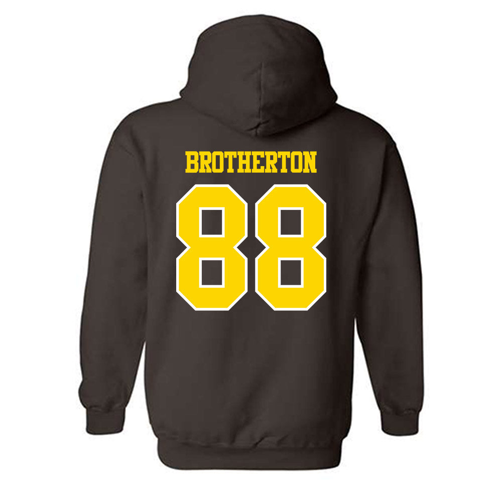 Western Michigan - NCAA Football : Ryan Brotherton - Classic Shersey Hooded Sweatshirt-1