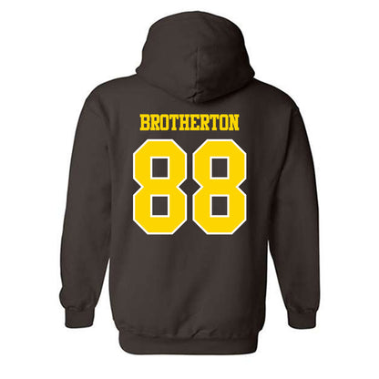 Western Michigan - NCAA Football : Ryan Brotherton - Classic Shersey Hooded Sweatshirt-1