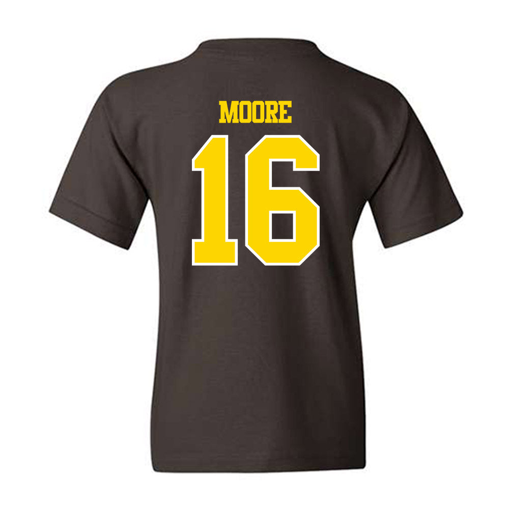 Western Michigan - NCAA Football : Brodon Moore - Classic Shersey Youth T-Shirt-1