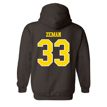 Western Michigan - NCAA Football : Zachary Zeman - Classic Shersey Hooded Sweatshirt-1