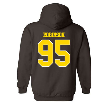 Western Michigan - NCAA Football : DeShawn Robinson - Classic Shersey Hooded Sweatshirt-1