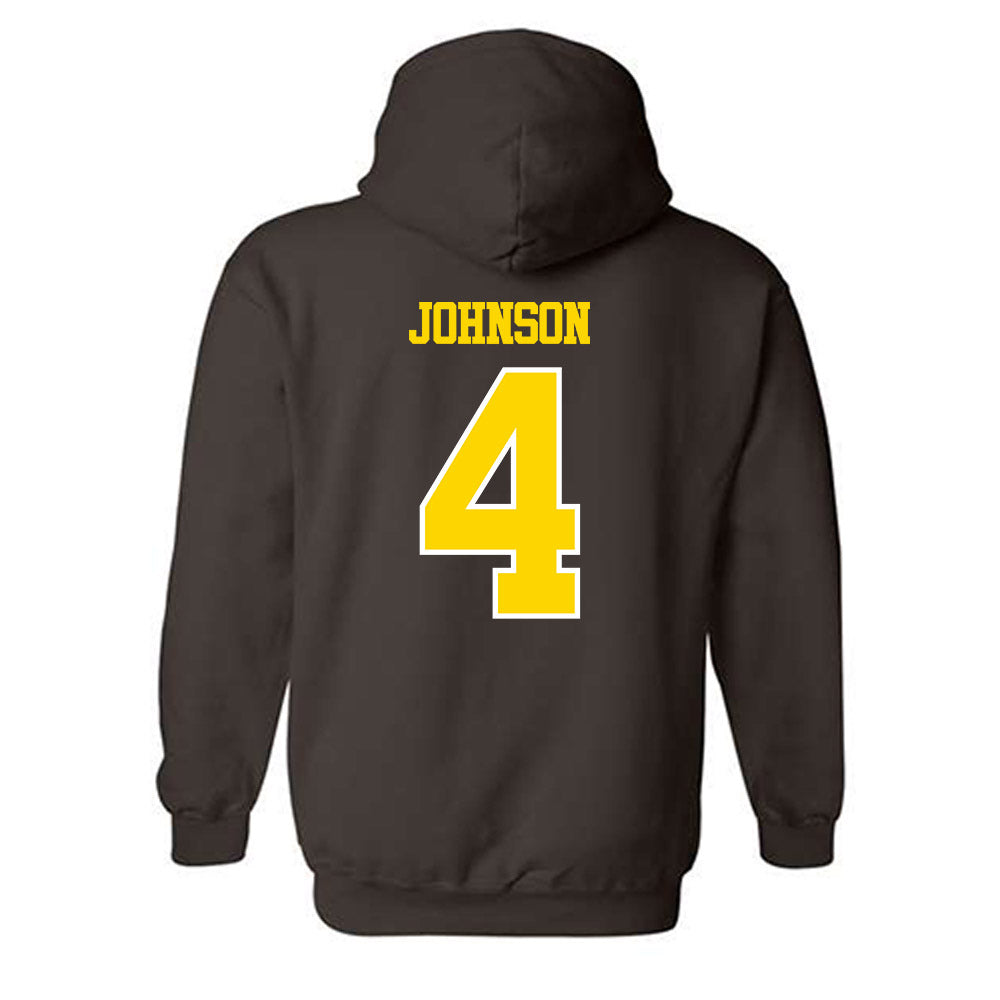 Western Michigan - NCAA Men's Basketball : Ben Johnson - Classic Shersey Hooded Sweatshirt-1