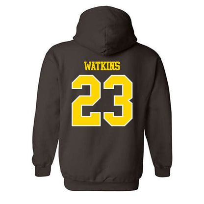 Western Michigan - NCAA Men's Basketball : DeAaron Watkins - Classic Shersey Hooded Sweatshirt-1