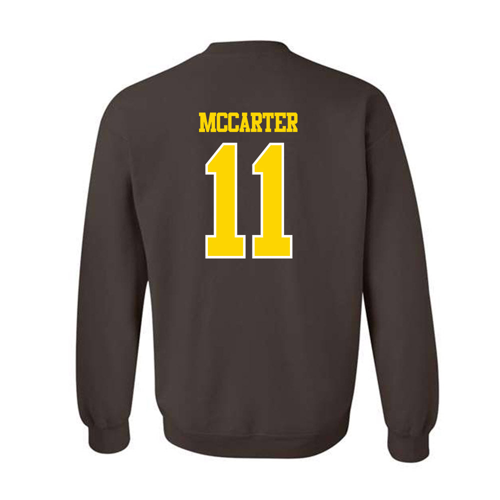 Western Michigan - NCAA Football : Jermar McCarter - Classic Shersey Crewneck Sweatshirt-1