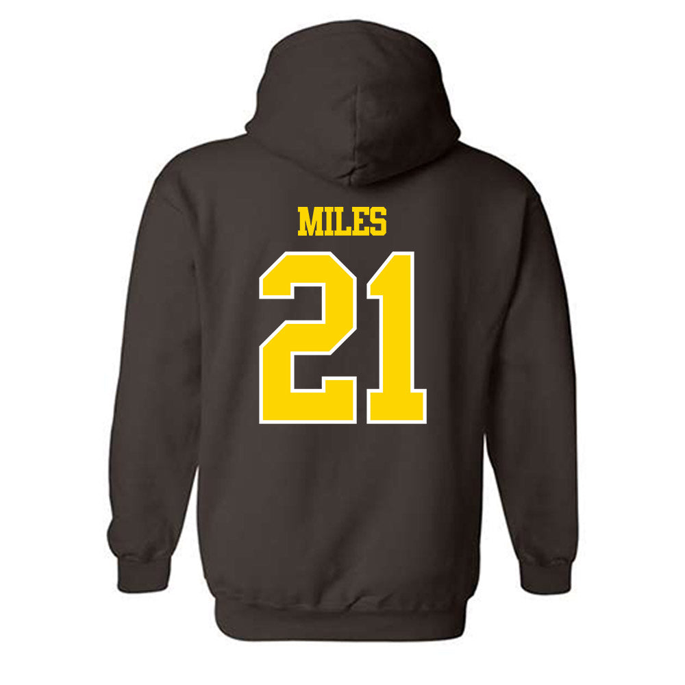 Western Michigan - NCAA Football : CJ Miles - Classic Shersey Hooded Sweatshirt-1