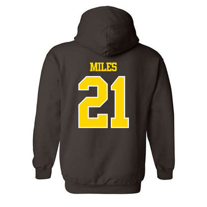 Western Michigan - NCAA Football : CJ Miles - Classic Shersey Hooded Sweatshirt-1