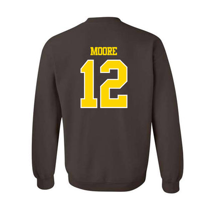 Western Michigan - NCAA Football : Dillon Moore - Classic Shersey Crewneck Sweatshirt-1