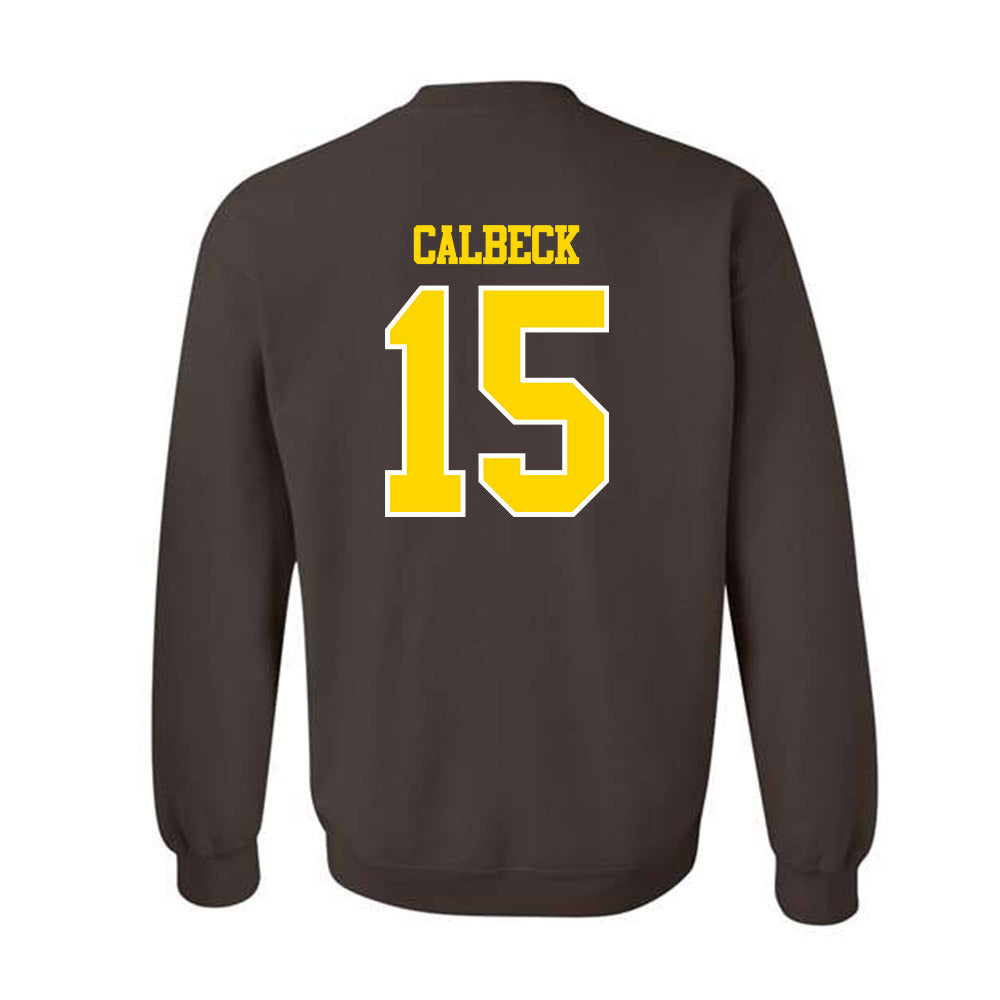Western Michigan - NCAA Men's Ice Hockey : Alex Calbeck - Classic Shersey Crewneck Sweatshirt-1