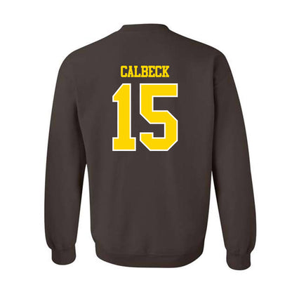 Western Michigan - NCAA Men's Ice Hockey : Alex Calbeck - Classic Shersey Crewneck Sweatshirt-1
