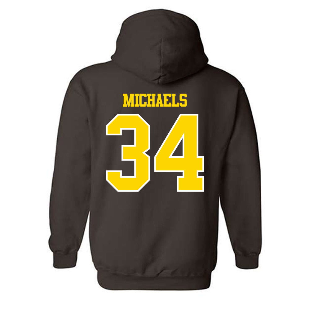 Western Michigan - NCAA Men's Ice Hockey : Owen Michaels - Classic Shersey Hooded Sweatshirt-1