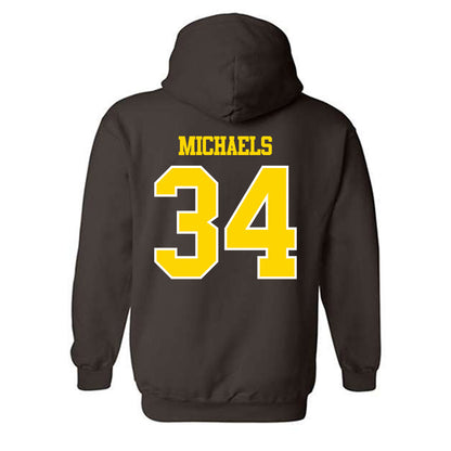 Western Michigan - NCAA Men's Ice Hockey : Owen Michaels - Classic Shersey Hooded Sweatshirt-1