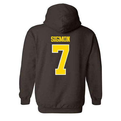 Western Michigan - NCAA Men's Basketball : Jordan Sigmon - Classic Shersey Hooded Sweatshirt-1
