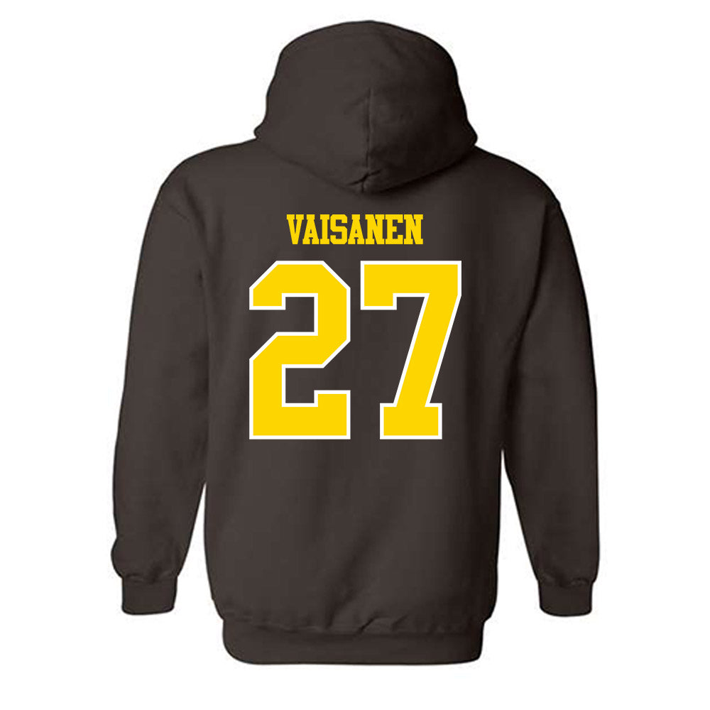 Western Michigan - NCAA Men's Ice Hockey : Joona Vaisanen - Classic Shersey Hooded Sweatshirt-1