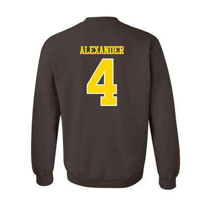 Western Michigan - NCAA Football : Austin Alexander - Classic Shersey Crewneck Sweatshirt-1