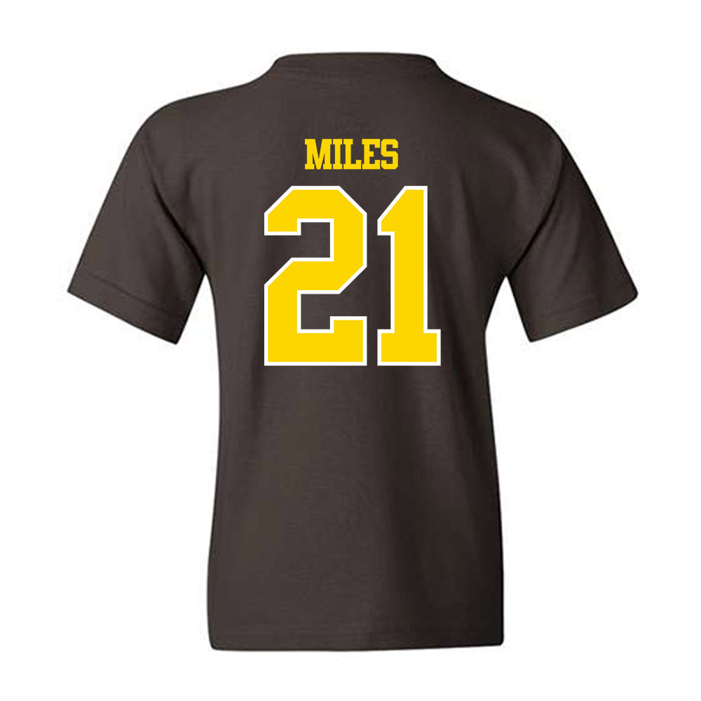 Western Michigan - NCAA Football : CJ Miles - Classic Shersey Youth T-Shirt-1