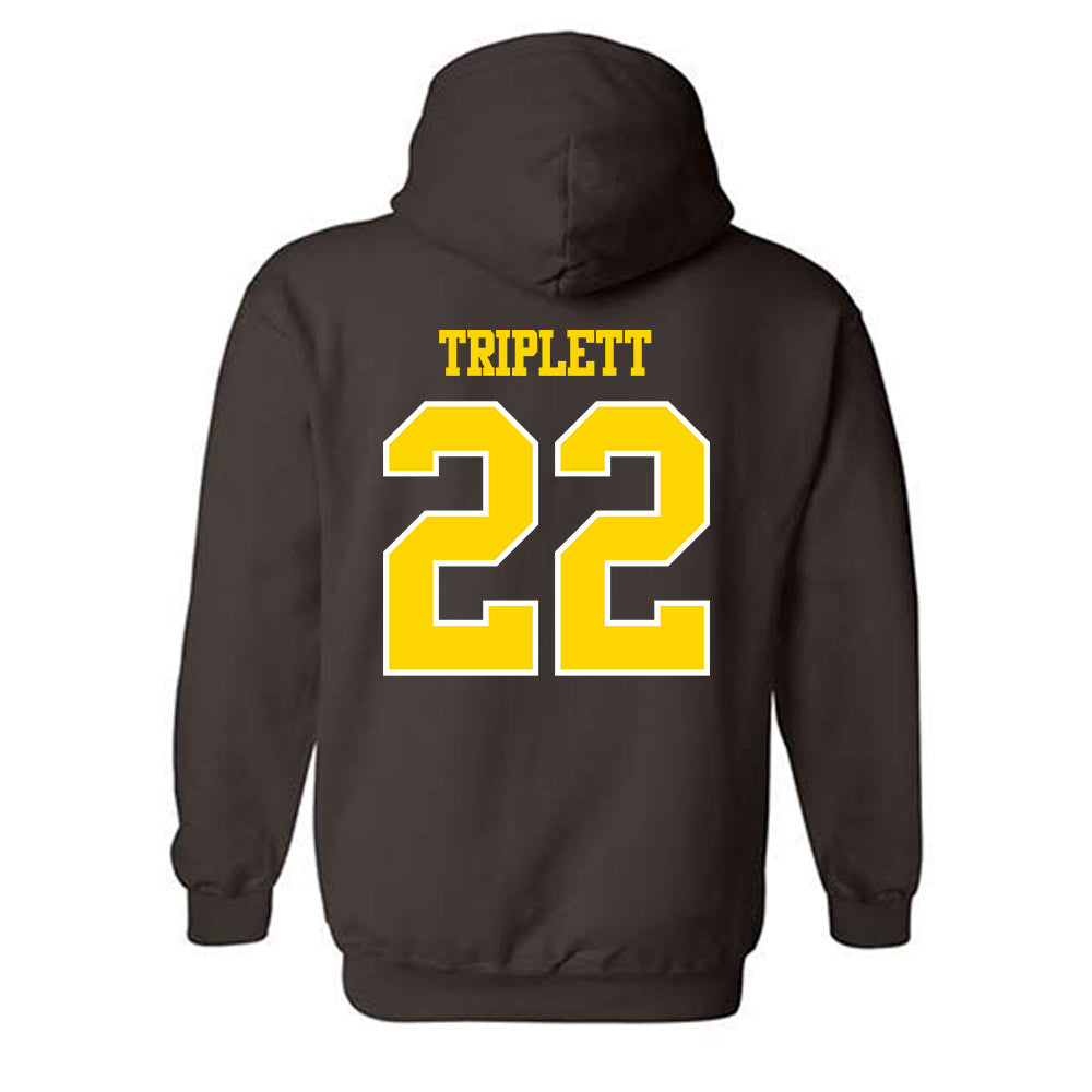 Western Michigan - NCAA Football : Donovan Triplett - Classic Shersey Hooded Sweatshirt-1