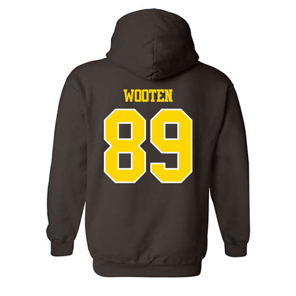 Western Michigan - NCAA Football : Brennan Wooten - Classic Shersey Hooded Sweatshirt-1